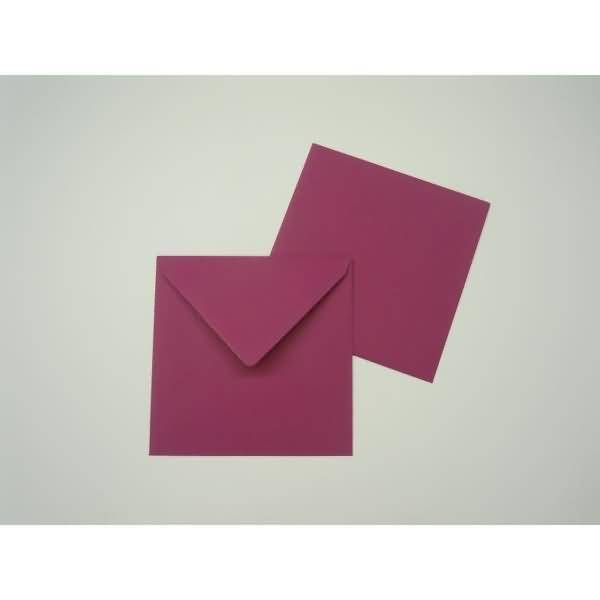 Briefumschläge 125x140mm 100g/qm gummiert VE=100 Stück amarena