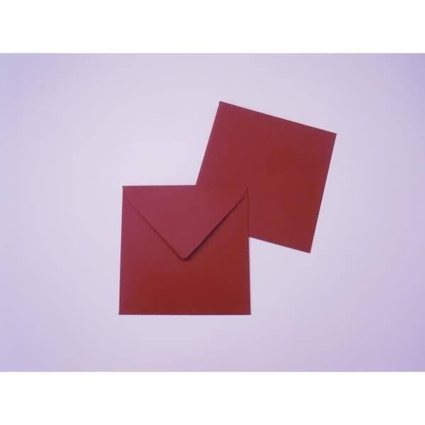Briefumschläge 125x140mm 100g/qm gummiert VE=100 Stück rosso