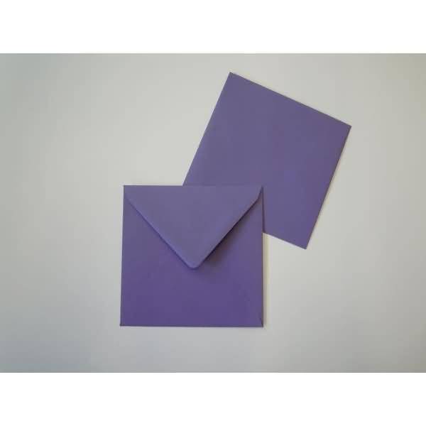 Briefumschläge 125x140mm 100g/qm gummiert VE=100 Stück lila