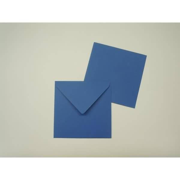 Briefumschläge 125x140mm 100g/qm gummiert VE=100 Stück stahlblau