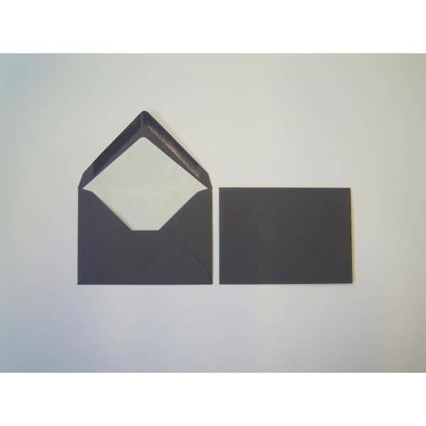 Briefumschläge 125x176mm (DIN B6) 100g/qm gummiert VE=100 Stück schiefer