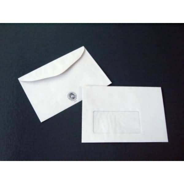 Briefumschläge C6 75g/qm gummiert Fenster VE=1000 Stück grau