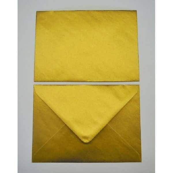 Briefumschläge 225x315mm 100g/qm gummiert VE=100 Stück gold