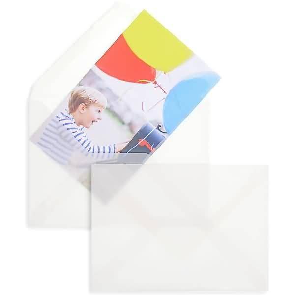 Briefumschläge Offset transparent 110x185mm 90g/qm HK VE=100 Stück weiß