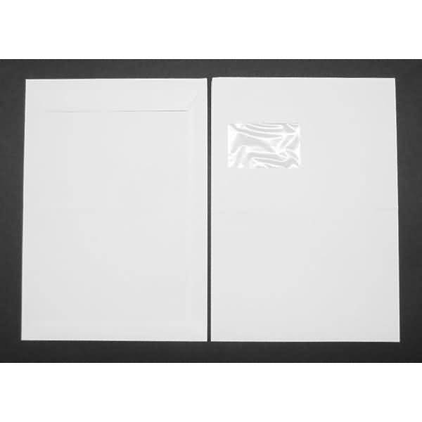 Versandtaschen C4 90g/qm gummiert Fenster VE=250 Stück weiß