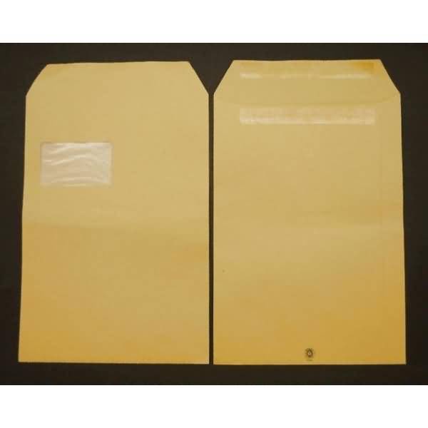 Versandtaschen C4 110g/qm SK Pergamin-Fenster VE=250 St. braun