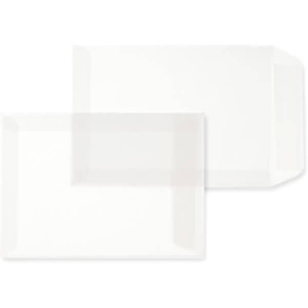 Versandtaschen Offset transparent C6 90g/qm HK VE=100 Stück weiß