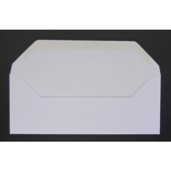 Briefumschläge 80x205mm 100g/qm gummiert VE=100 Stück weiß