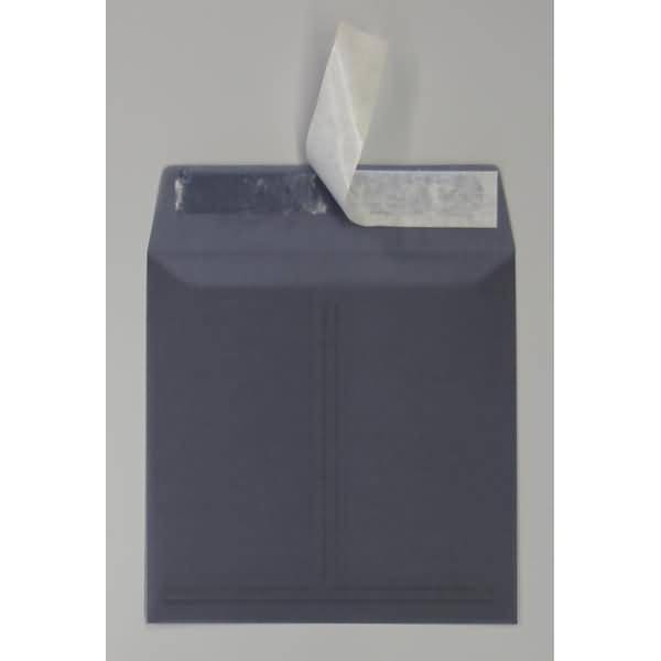 Briefumschläge Offset transparent 160x160mm 100g/qm HK VE=100 Stück anthracite