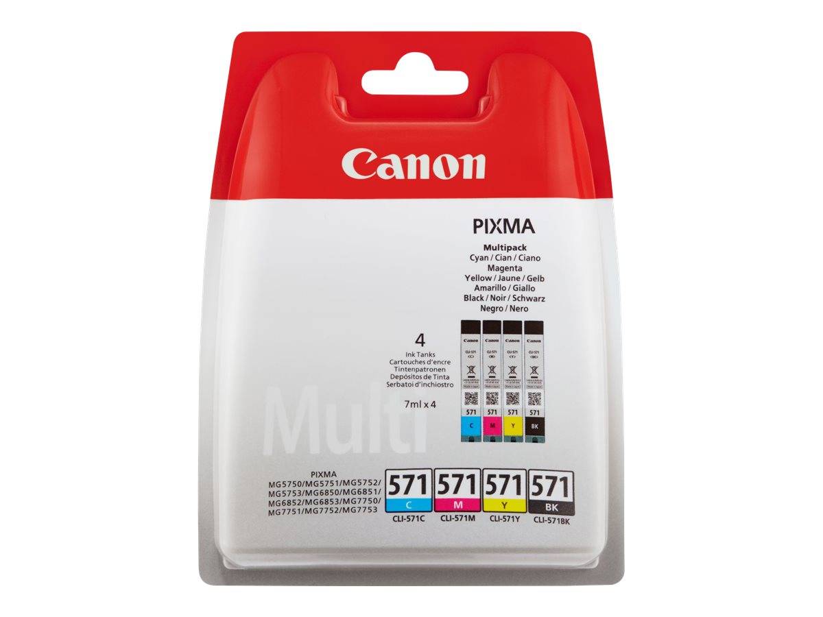 Canon CLI-571 C/M/Y/BK Multipack - 4er-Pack - 7 ml