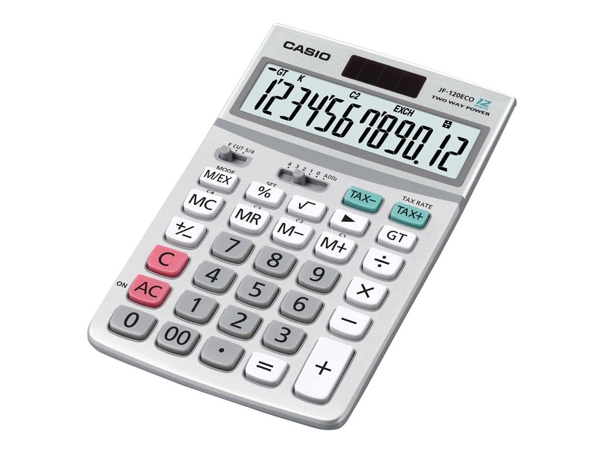 Casio JF-120ECO - Desktop-Taschenrechner - 12 Stellen
