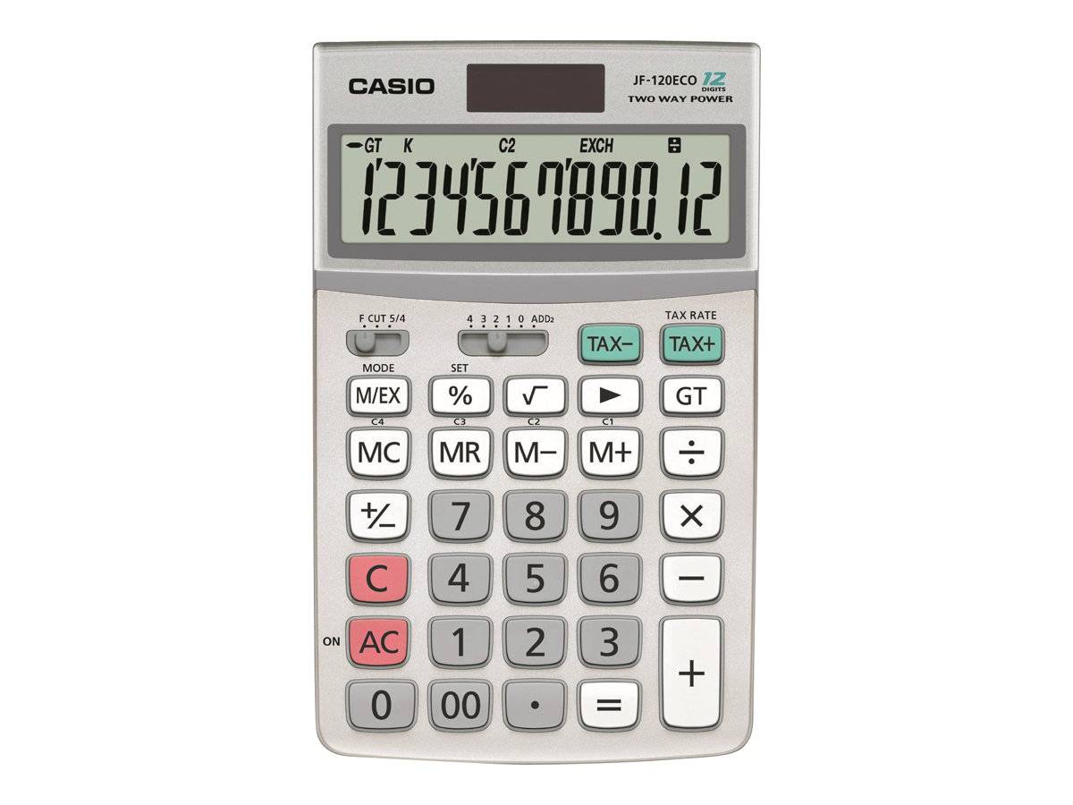 Casio JF-120ECO - Desktop-Taschenrechner - 12 Stellen
