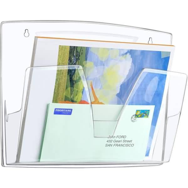 Wandprospekthalter 36,1x8,6x27cm glasklar