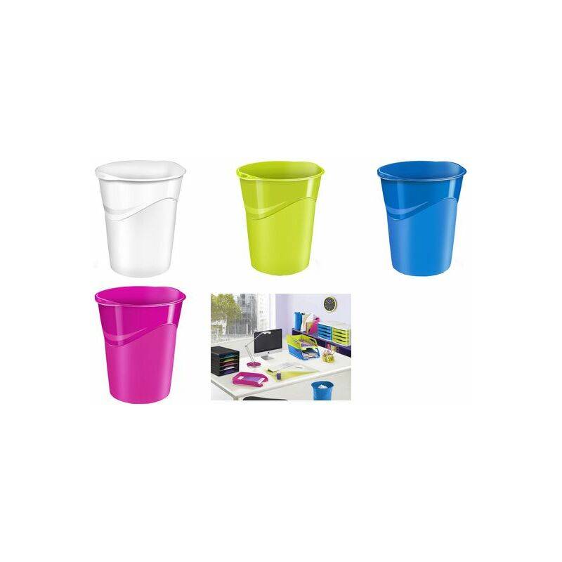 CEP Papierkorb GLOSS, 14 Liter, anis-grün
