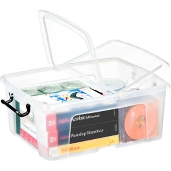 CEP OFFICE SOLUTION - Strata HW673, Aufbewahrungsbox, Transparent, Rechteckig, Polypropylen (PP), Monochromatisch, Unive
