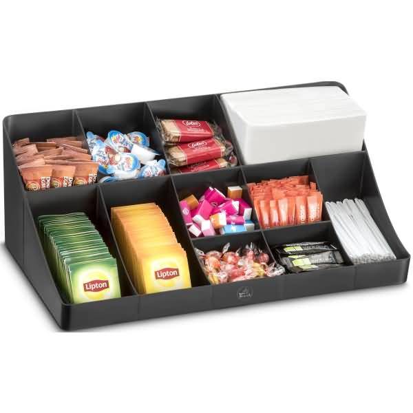 Dispenser 11 Fächer 46,2x16,8xH24,9cm schwarz