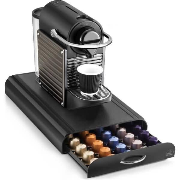 Dispenser für Kaffeekapseln 23,4x40,5x6cm schwarz