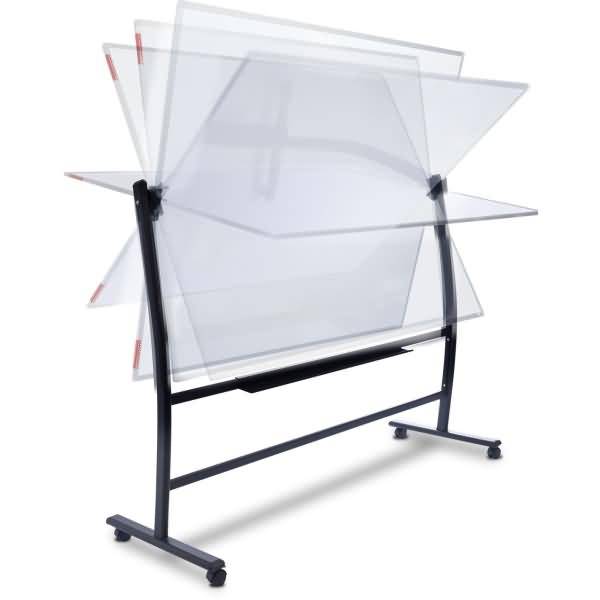 Stativ-Drehtafel 120x60cm beidseitig RD-6871+6951 schwarz