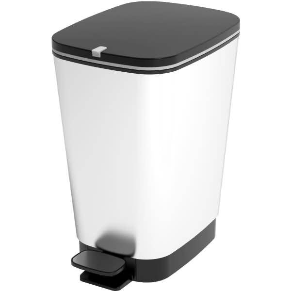 Treteimer 45l Kunststoff grau