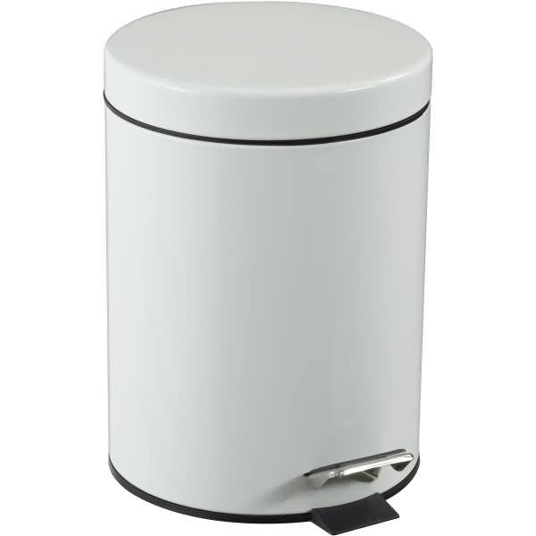 Treteimer Metall 5L weiß