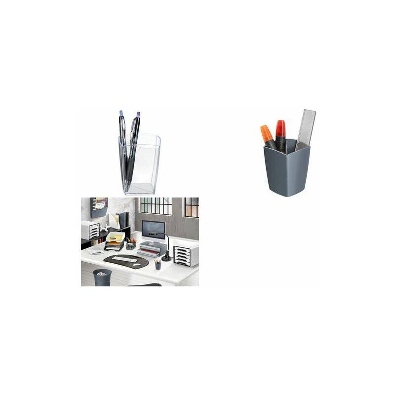 CEP Stifteköcher CepPro, 2 Fächer, glasklar