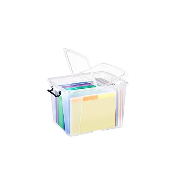CEP OFFICE SOLUTION - Strata HW674, Aufbewahrungsbox, Transparent, Rechteckig, Polypropylen (PP), Monochromatisch, Unive