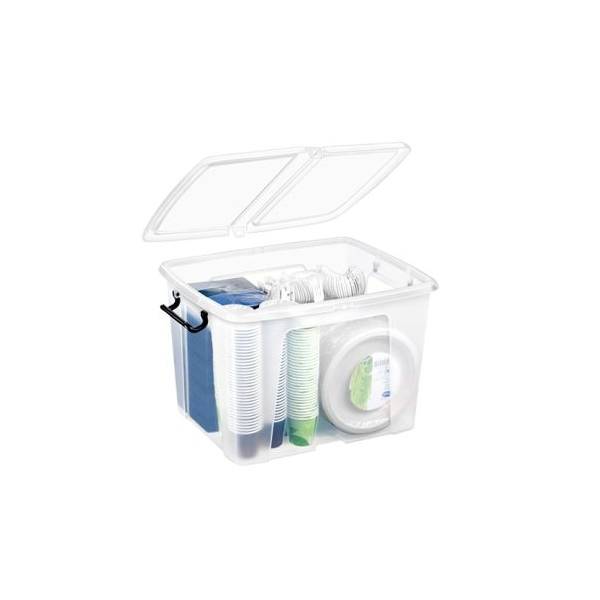 CEP OFFICE SOLUTION - Strata HW674, Aufbewahrungsbox, Transparent, Rechteckig, Polypropylen (PP), Monochromatisch, Unive