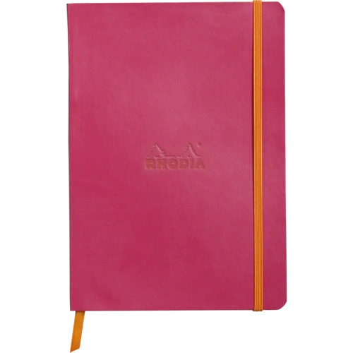 Rhodia Notizbuch A5 Softcover, 80 Bl elfenbein 90g, liniert, Himbeer 117412C Rhodia Notizbuch A5 Softcover, 80 Bl elfenbein 90g, liniert, Himbeer 117412C