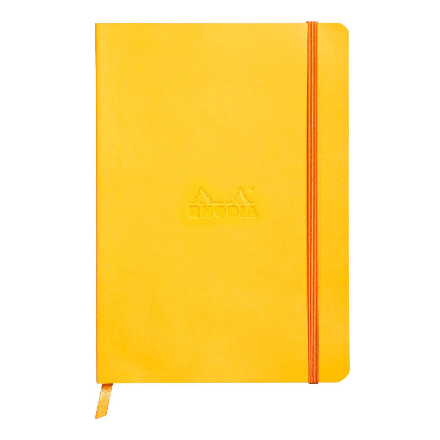 Rhodia Notizbuch A5 Softcover, 80 Bl elfenbein 90g, liniert, Narzisse 117416C