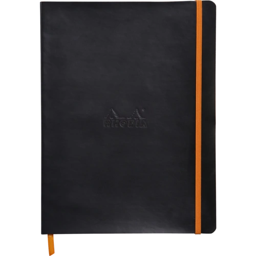 Rhodia flexibles Notizbuch 19x25cm, 80 Bl liniert, Papier 90g, Schwarz 117502C Rhodia flexibles Notizbuch 19x25cm, 80 Bl liniert, Papier 90g, Schwarz 117502C