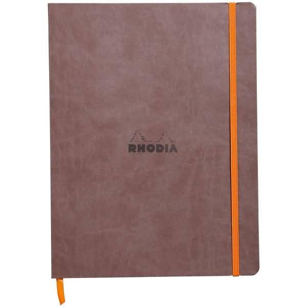 Notizbuch Flex 19x25cm liniert 90g/qm 80 Blatt schokolade