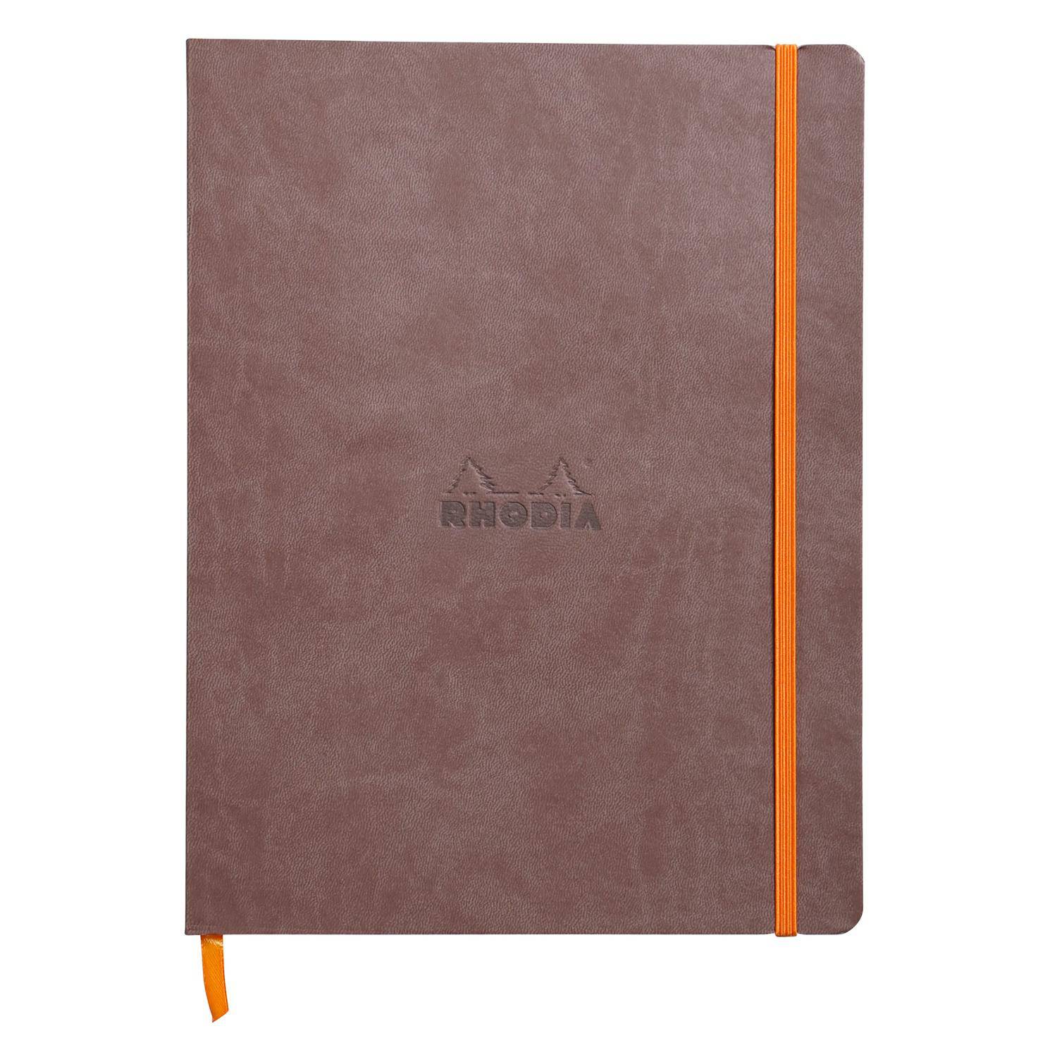Rhodia Notizbuch 19x25cm, 80 Bl liniert, Papier 90g, Schokoladenbraun 117503C