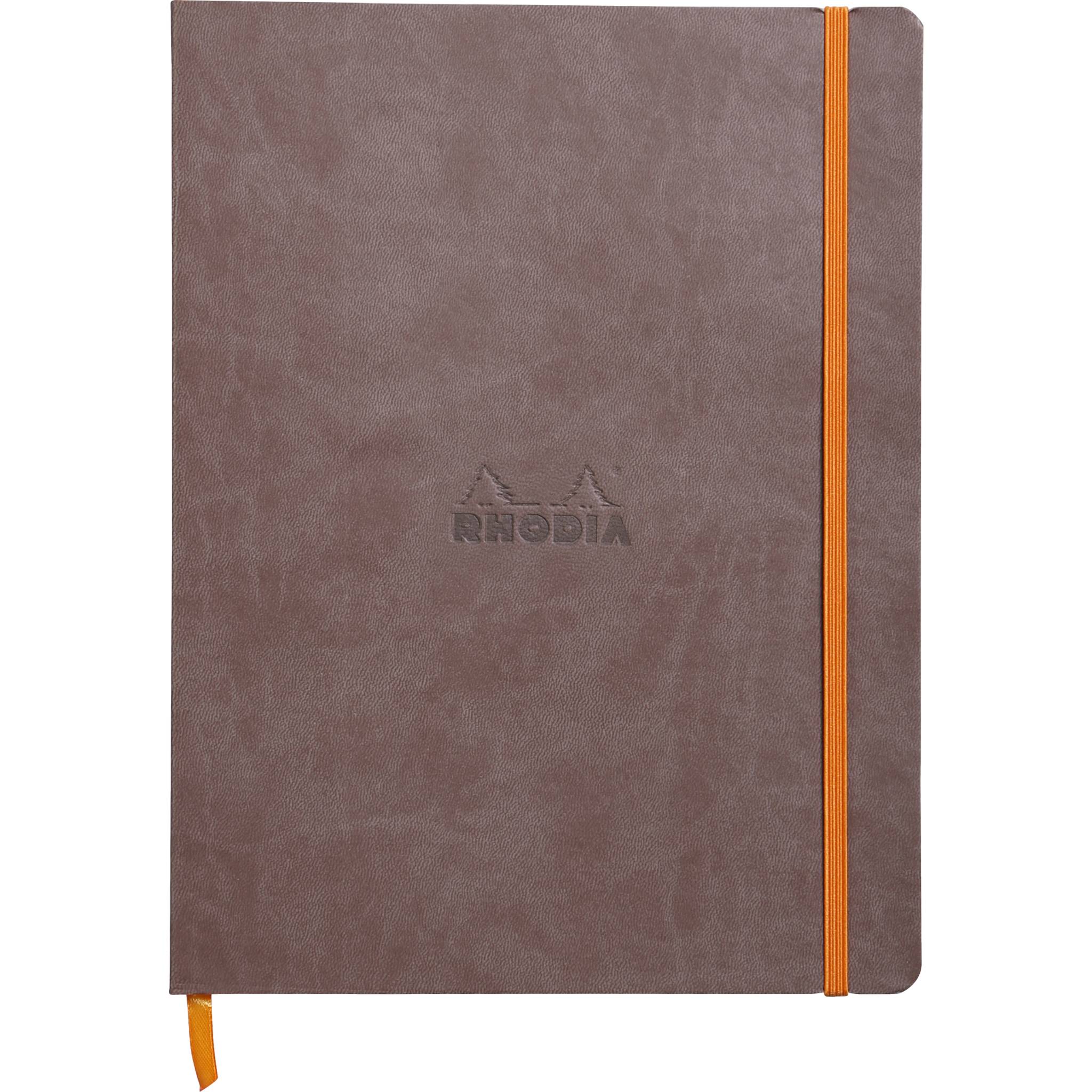 Rhodia Notizbuch 19x25cm, 80 Bl liniert, Papier 90g, Schokoladenbraun 117503C