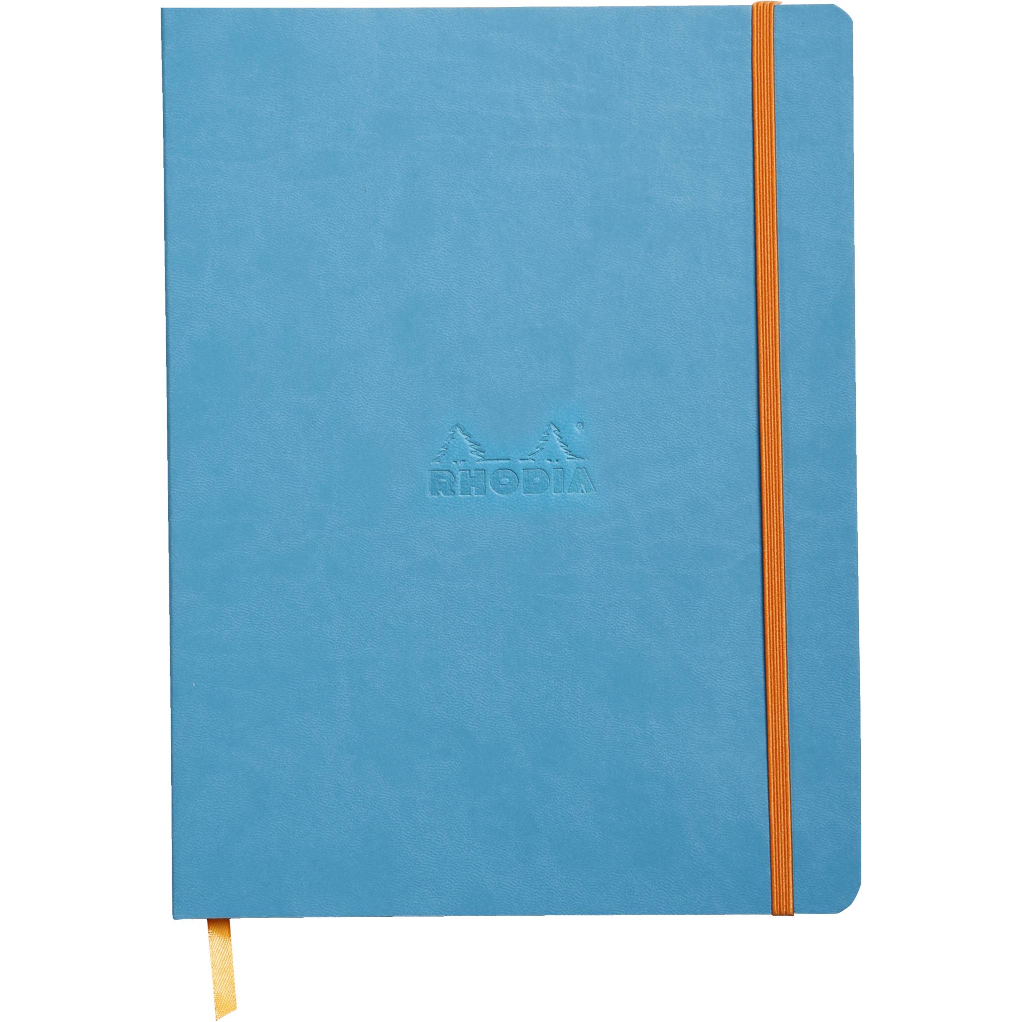 Rhodia Notizbuch 19x25cm, 80 Bl dot/kariert, Papier 90g, Türkis 117557C