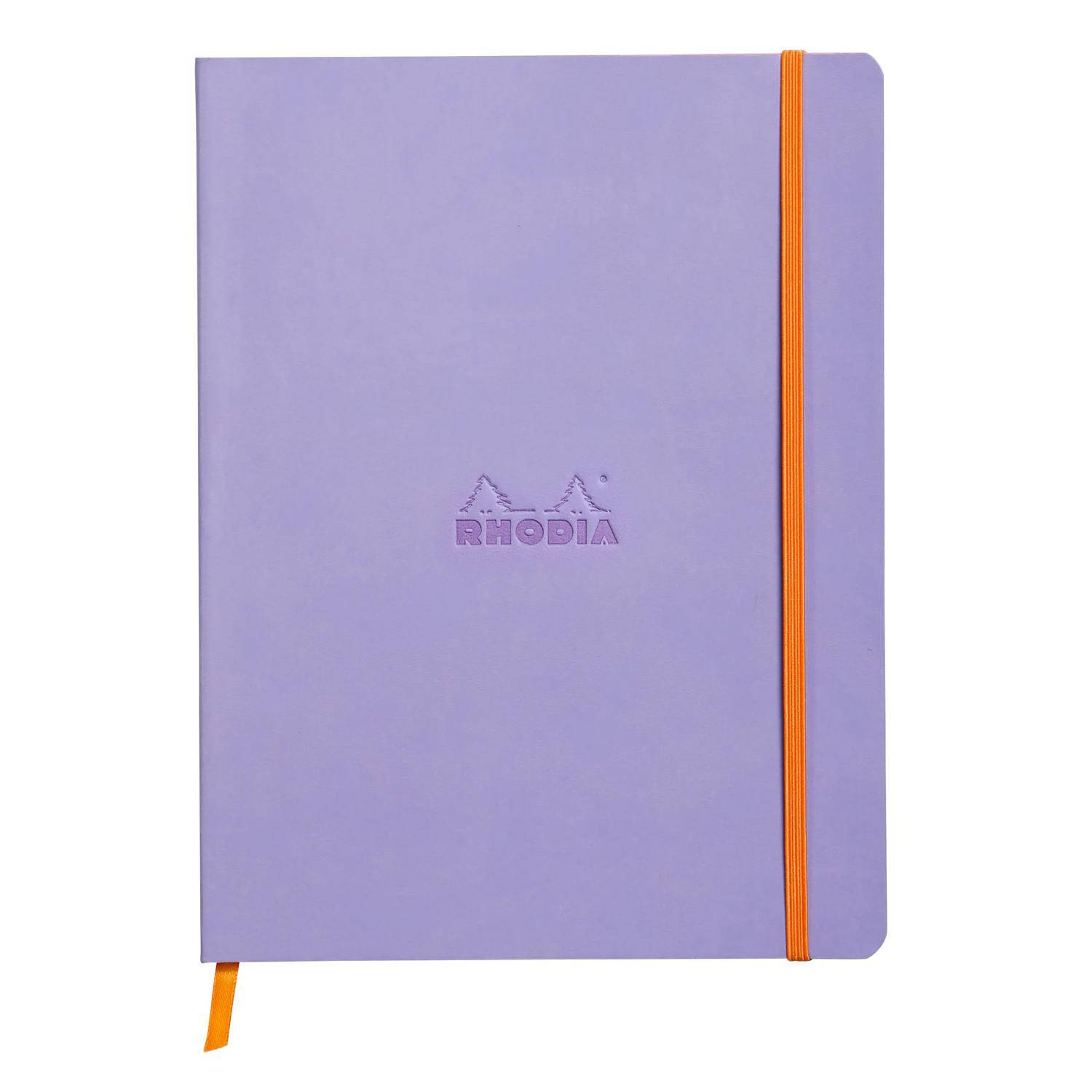 Rhodia Notizbuch 19x25cm, 80 Bl liniert, Papier 90g, Schwertlilie 117509C