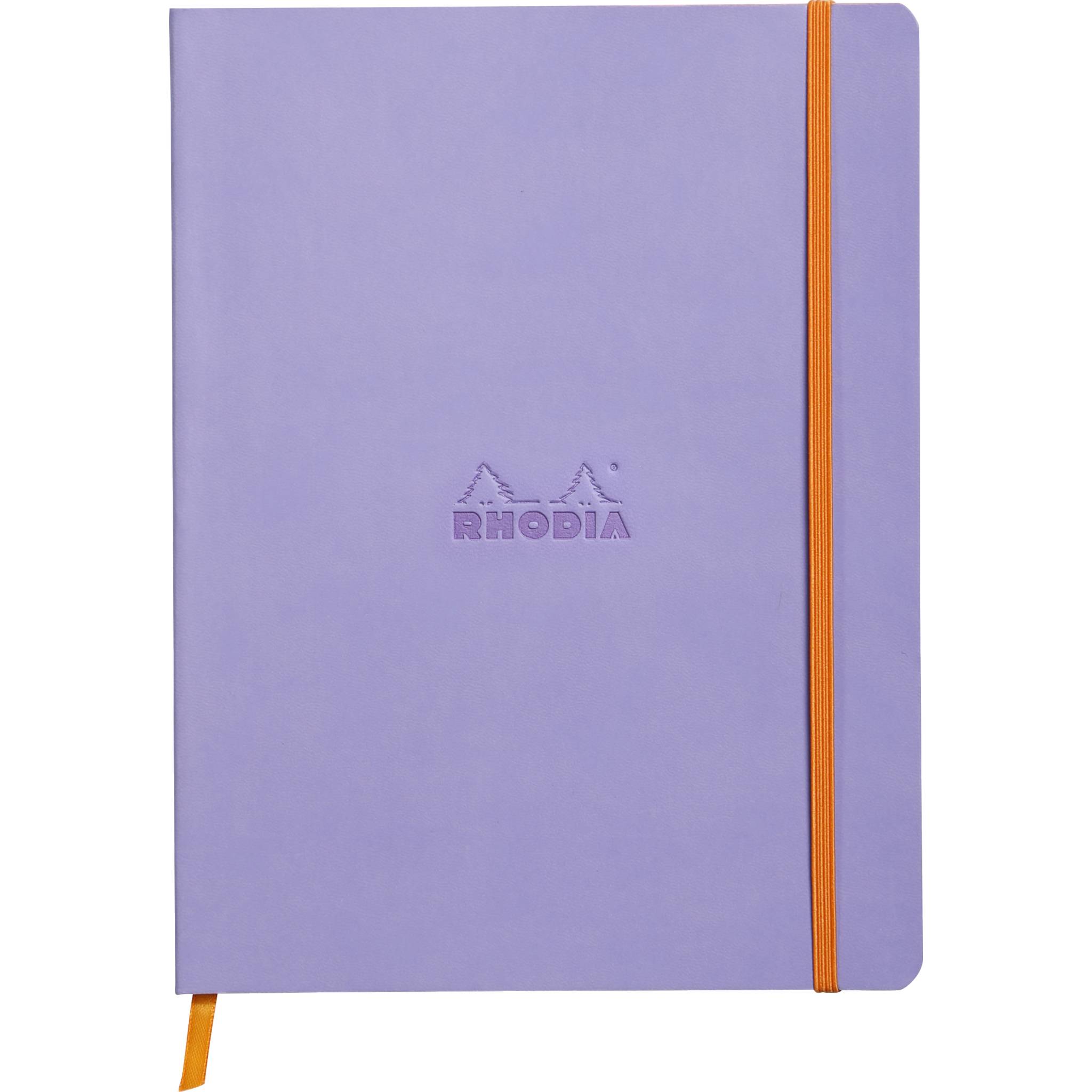 Rhodia Notizbuch 19x25cm, 80 Bl liniert, Papier 90g, Schwertlilie 117509C