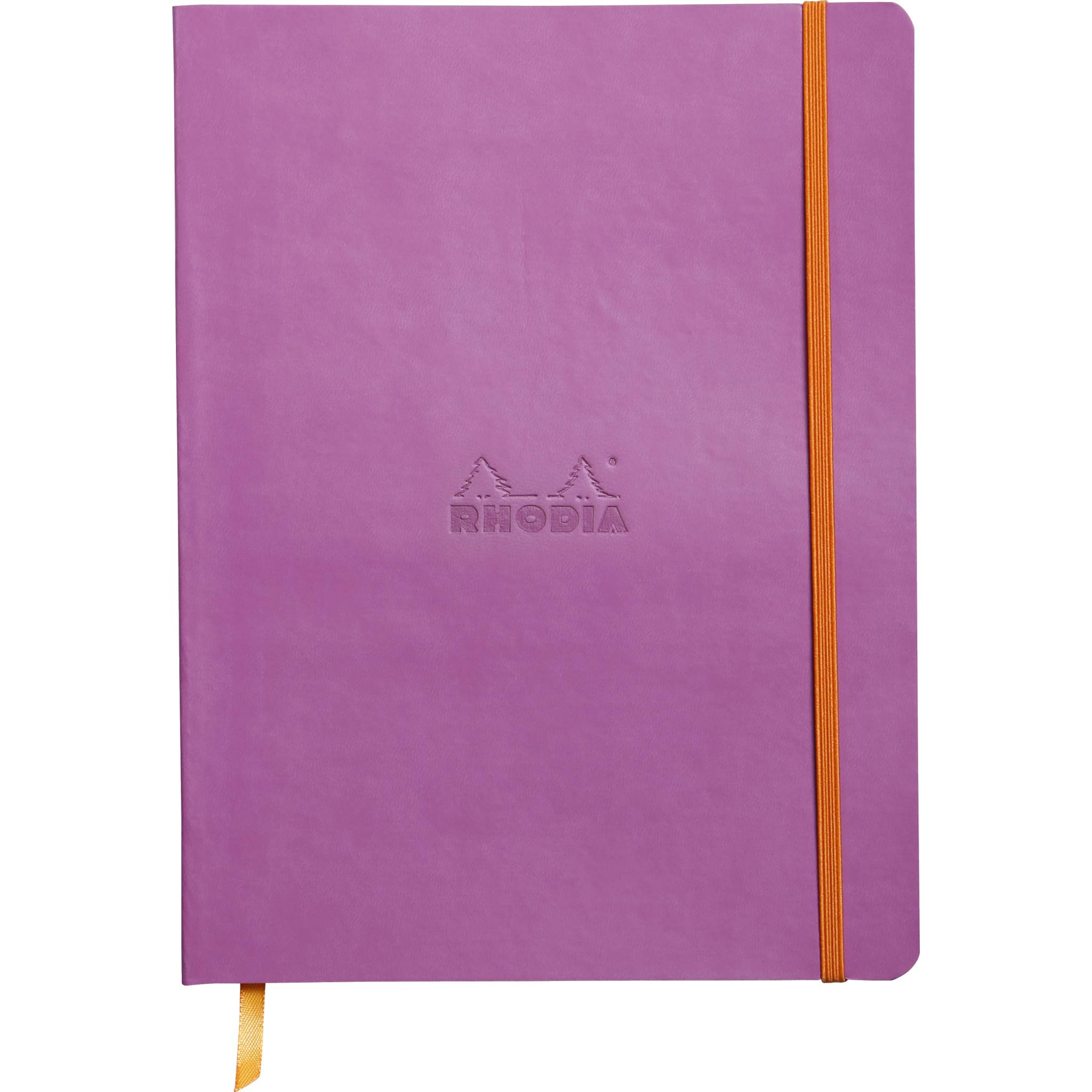 Rhodia Notizbuch 19x25cm, 80 Bl dot/kariert, Papier 90g, Flieder 117561C