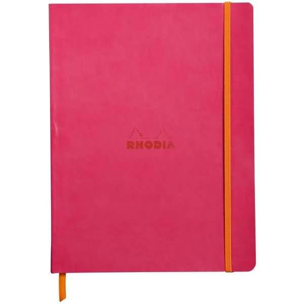 Notizbuch Flex 19x25cm liniert 90g/qm 80 Blatt himbeer