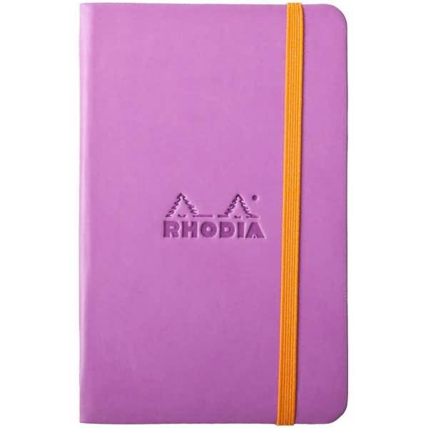 Notizbuch Rhodiarama A6 10,5x14,8cm 96 Blatt 90g liniert flieder
