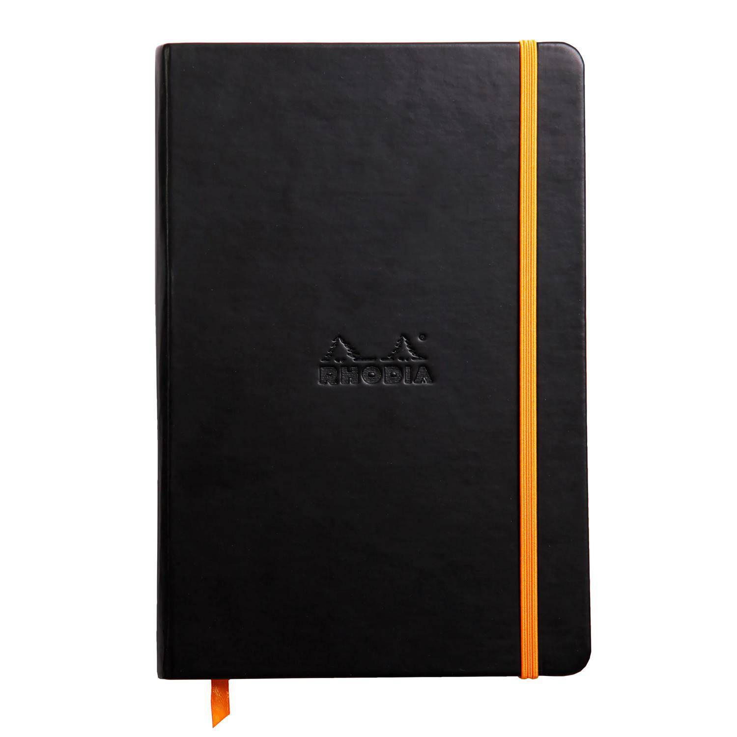 Rhodia Notizbuch A5, fester Einband, 96 Bl blanko, Papier 90g, Schwarz 118742C