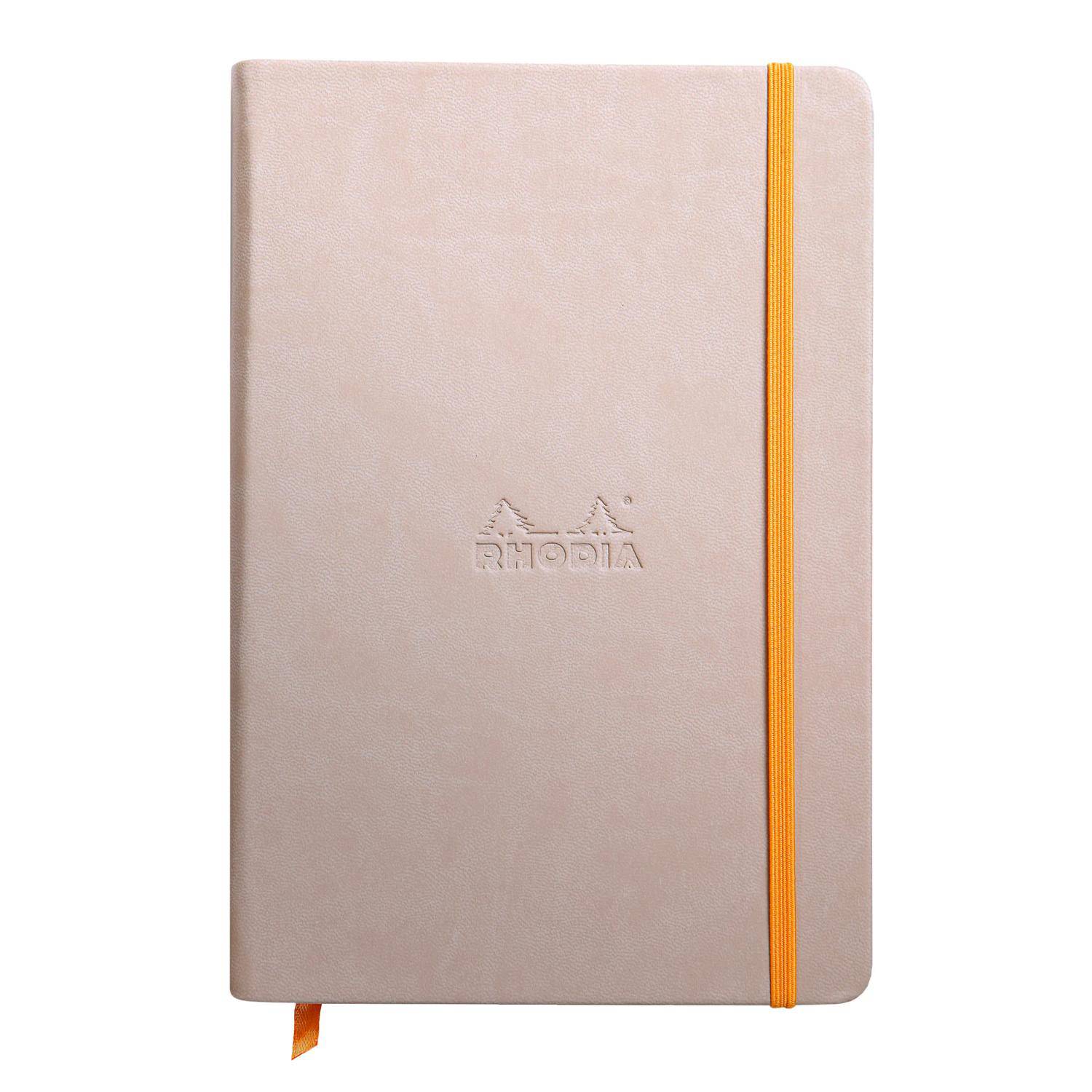 Rhodia Notizbuch A5, fester Einband, 96 Bl blanko, Papier 90g, Beige 118745C