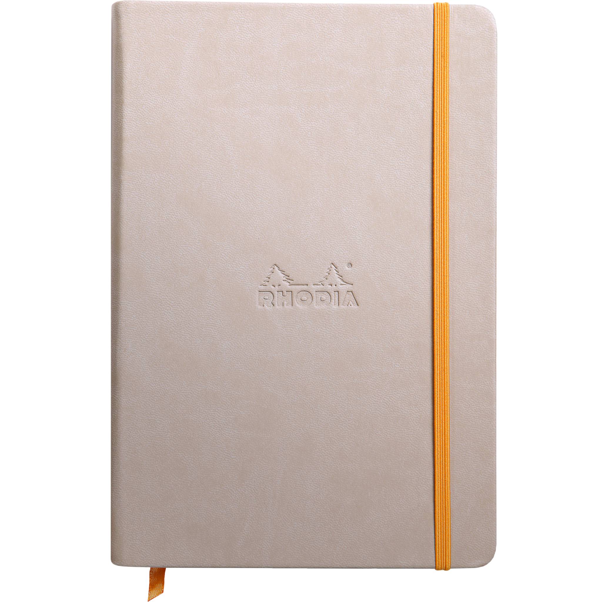 Rhodia Notizbuch A5, fester Einband, 96 Bl blanko, Papier 90g, Beige 118745C
