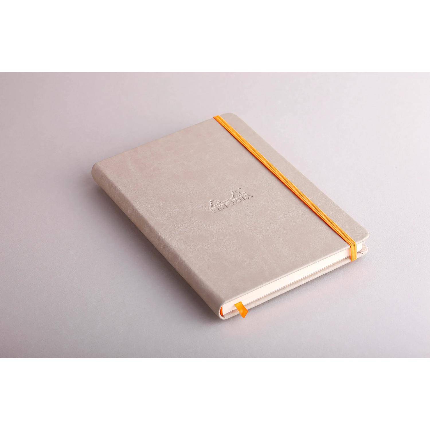 Rhodia Notizbuch A5, fester Einband, 96 Bl blanko, Papier 90g, Beige 118745C
