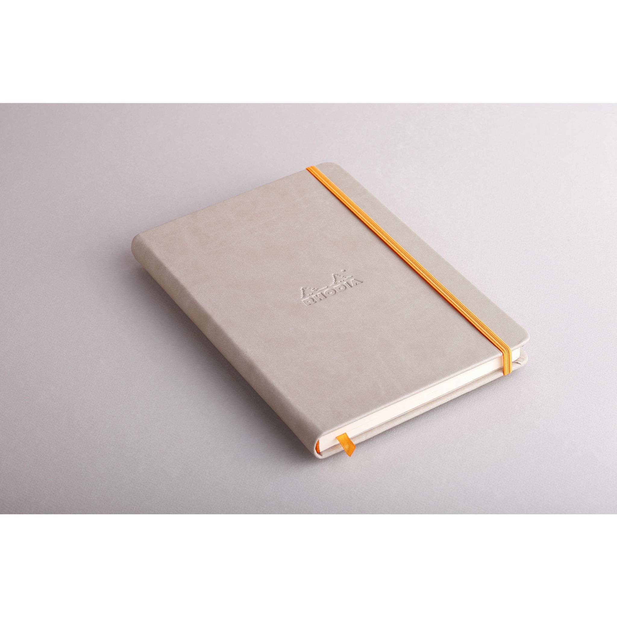 Rhodia Notizbuch A5, fester Einband, 96 Bl blanko, Papier 90g, Beige 118745C