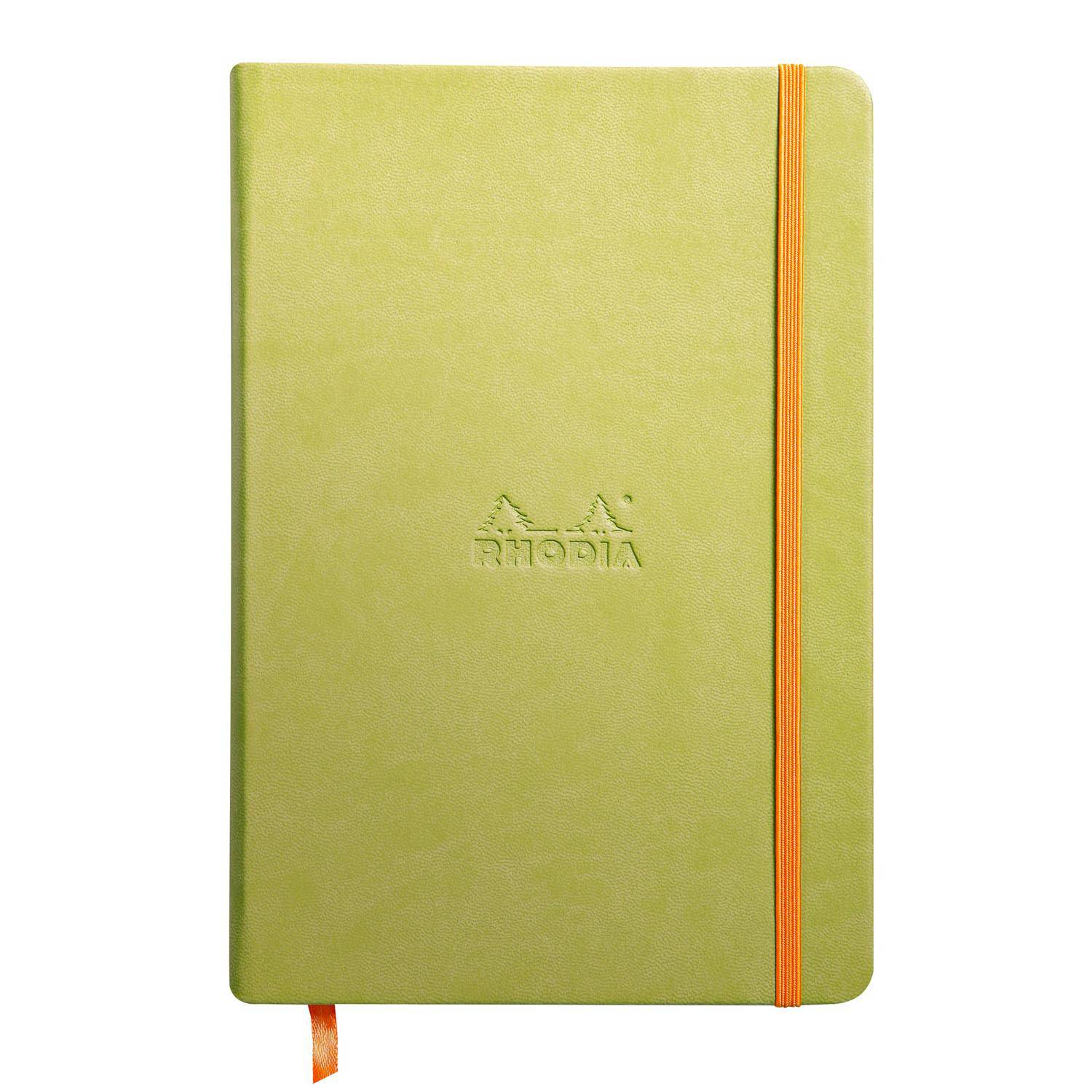 Rhodia Notizbuch A5, fester Einband, 96 Bl blanko, Papier 90g, Anisgrün 118746C