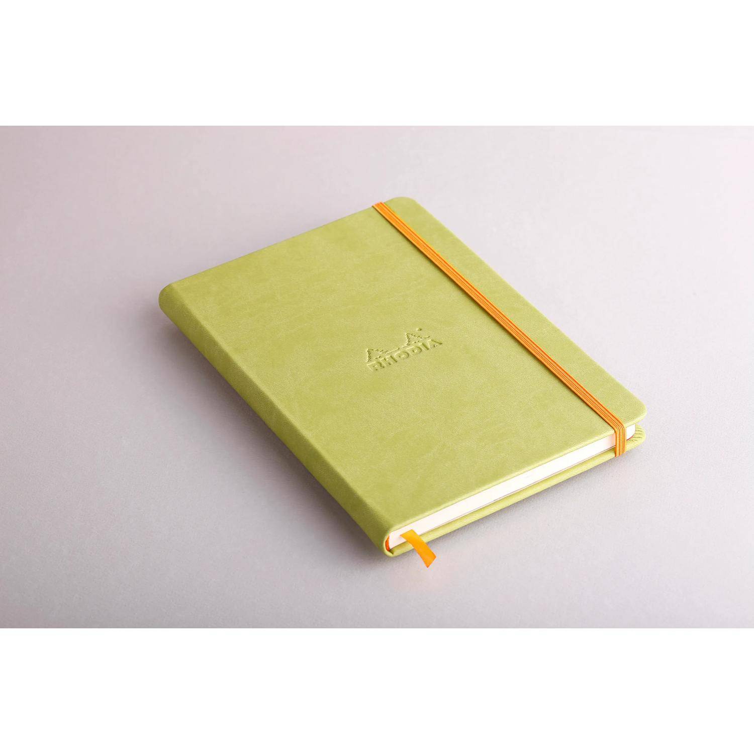 Rhodia Notizbuch A5, fester Einband, 96 Bl blanko, Papier 90g, Anisgrün 118746C