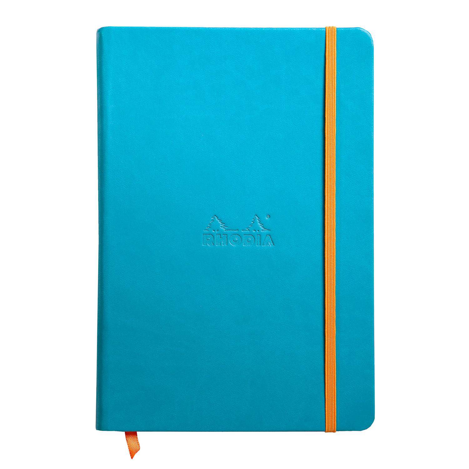 Rhodia Notizbuch A5, fester Einband, 96 Bl blanko, Papier 90g, Türkis 118747C