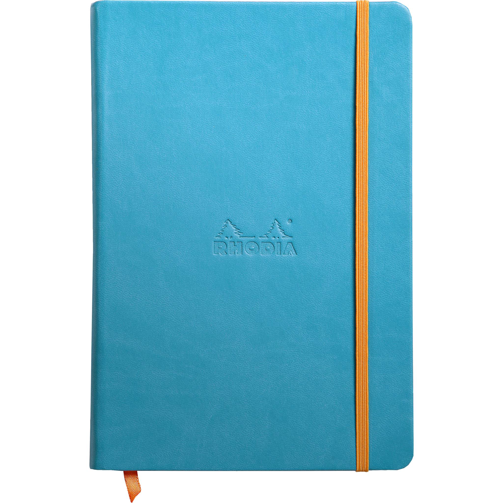 Rhodia Notizbuch A5, fester Einband, 96 Bl blanko, Papier 90g, Türkis 118747C