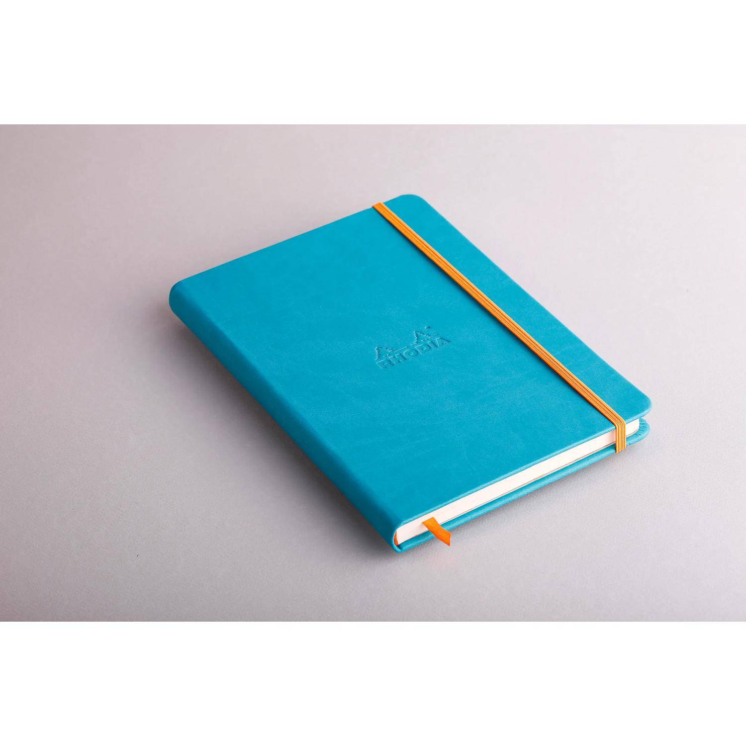 Rhodia Notizbuch A5, fester Einband, 96 Bl blanko, Papier 90g, Türkis 118747C