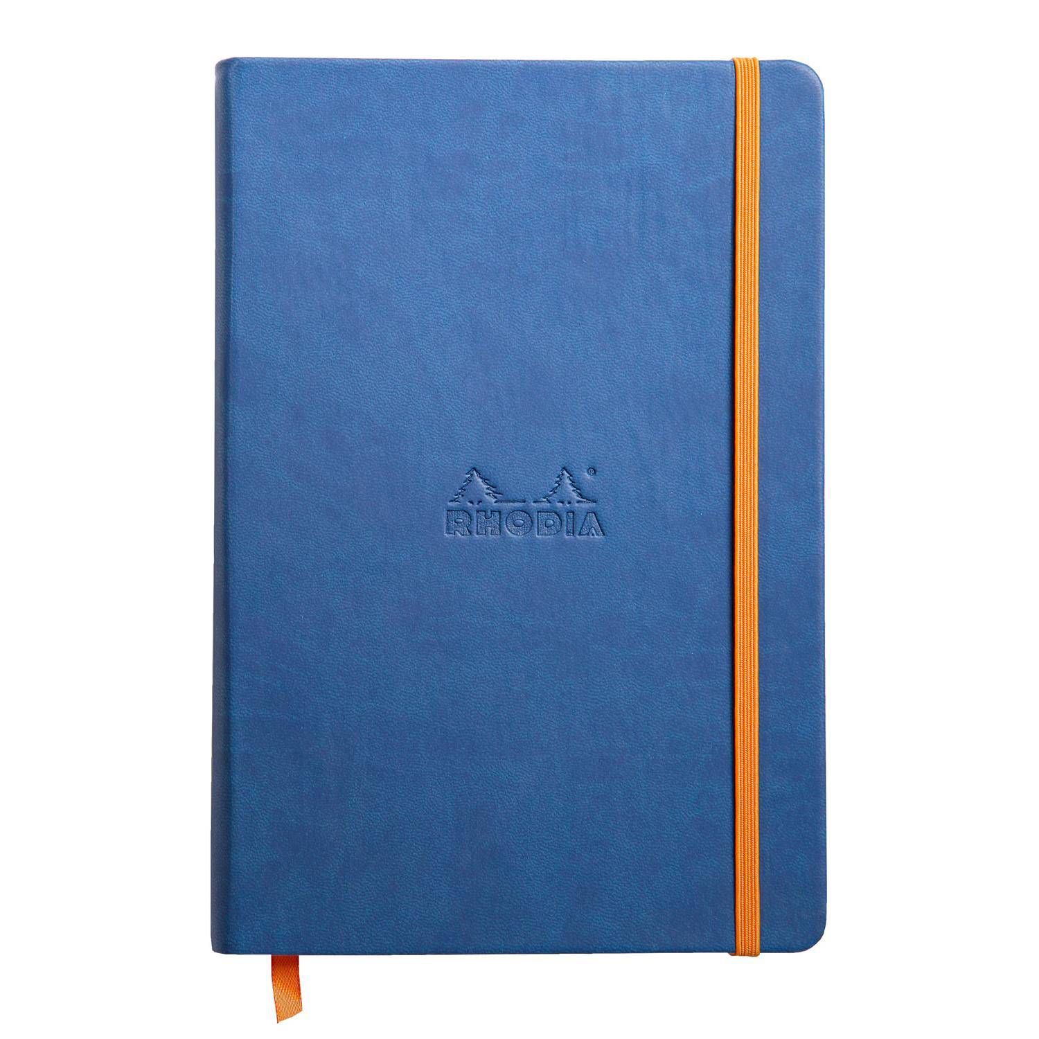 Rhodia Notizbuch A5, fester Einband, 96 Bl blanko, Papier 90g, Saphir 118748C